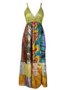 Barbecue Dinner, Boho Fashion Dresses, Fall Maxi Dress, Bohemian Chic Outfits, Fall Maxi, Colorful Maxi Dress, Sari Dress, Maxi Dresses Fall, Strap Dresses