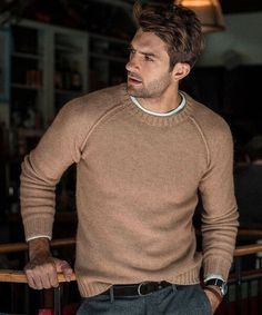 Long Sleeve Sweaters Men M L XL Autumn Winter Sweater Pullovers Jumper Men's O-Neck Solid Fashion Youth Teens Trend New #myn5678 Light khaki-S Mens Knit Sweater, Sweater Streetwear, Teen Trends, Winter Attire, Solid Sweaters, Slim Fit Top, Sweater Men, Solid Color Shirt, Men's Knit