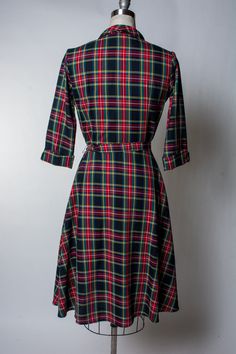 The Lucille Dress Full Button-Up Dress Aline Skirt Contrasting French Cuffs Come with fabric self belt Sorry, No Pockets 100% Cotton, Lightweight Lucille Dress, Aline Skirt, French Cuff, Wholesale Gifts, Tartan Dress, Button Up Dress, Student Fashion, Tartan Plaid, Sweater Blouse