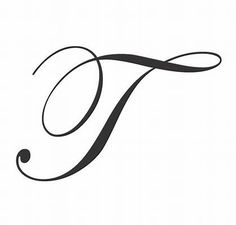 the letter f is made up of two curved lines and has an elegant design on it