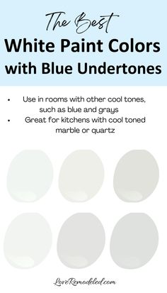 the best white paint colors with blue undertones