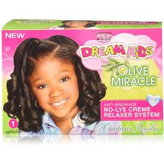 For a lifetime of strong, healthy-looking hair, start right with African Pride Olive Miracle Dream Kids. Their formulas use the finest Extra Virgin Olive Oil and African Herbs and Oils that have been used for generations to strengthen and protect hair. Gentle protection Keeps hair strong All-in-one kit Directions: Follow directions carefully to avoid skin irritation and hair loss. An Instruction Sheet is included in all African Pride Dream Kids Olive Miracle Relaxer Kits that provides direction Olive Miracle, African Herbs, Dream Kids, Just For Me, Sensitive Scalp, Sally Beauty, Herbal Oil, Deep Conditioner, Leave In Conditioner