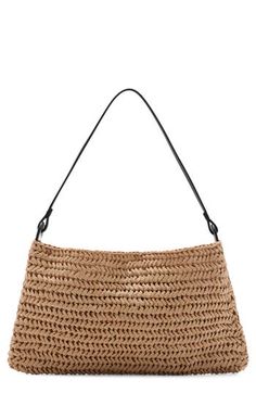 Finish your look with a woven shoulder bag. Magnetic-snap closure Shoulder straps Paper/polyurethane Imported Cheap Beige Woven Shoulder Bag, Casual Woven Leather Hobo Shoulder Bag, Modern Summer Shoulder Bag, Chic Everyday Bags With Strap, Chic Shoulder Bag With Strap For Shopping, Chic Summer Satchel With Single Shoulder Strap, Spring Beige Baguette Bag With Adjustable Strap, Casual Woven Leather Hobo Satchel Bag, Casual Hobo Satchel Bag In Woven Leather