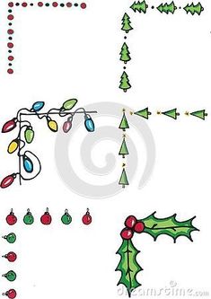 christmas ornaments and decorations on a white background stock photo - image 349784