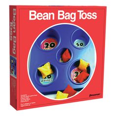 the bean bag toss game in its box