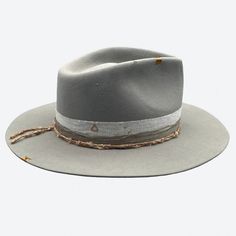 A classic felt fedora hat in light grey with rose gold details. Pair this beauty with any summer outfit to give that extra special touch to your look. White linen & vintage silk ribbons Silk thread with 18k rose gold tubular beads 18k rose gold plated over sterling silver Wavy disc 24k gold plated crimp beads 18k rose gold faceted beads 18k gold over sterling silver Triangle charm 100% silk interior lining 100% fur felt Sweatband with ‘more self love’ inspirational quote All hats are unique and More Self Love, Crimp Beads, Felt Fedora, Fedora Hat, Silk Thread, Silk Ribbon, Vintage Silk, Faceted Bead, Gold Details