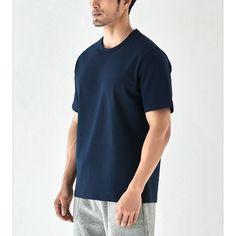 Solid Color Basic T-Shirt  Material: 100%Cotton  Style: Basic T-Shirt, Basic Tee Size: S, M, L, XL, 2XL, 3XL Color: Navy Blue  Occasion: Outdoor, Daily,  Vacation Navy Relaxed Fit Short Sleeve T-shirt, Basic Navy Short Sleeve T-shirt, Navy Cotton T-shirt For Everyday, Casual Cotton Crew Neck Short Sleeve Shirt, Blue Short Sleeve Shirt For Everyday, Casual Navy T-shirt For Everyday, Navy Cotton Everyday T-shirt, Navy Cotton Tops With Relaxed Fit, Everyday Blue Short Sleeve Shirt