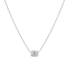 Introducing our perfect capsule collection of meticulously arranged sparkling diamonds. A stunning cluster of genuine natural diamonds meticulously cut and set to form a classic Emerald Shaped Solitaire Necklace. Masterfully set in a 14K Gold Illusion setting giving the look of a single 2.00ct Emerald Cut Diamond Solitaire. The Emerald cut is a  timeless statement that signifies iconic elegance. Whether stacked or solo this beautiful diamond story will be a treasure in your collection for years Solitaire Necklace, Emerald Cut Diamond, Solitaire Necklaces, Emerald Cut Diamonds, Capsule Collection, Rose Gold Necklace, Metal Necklaces, Emerald Diamond, Necklace Sizes