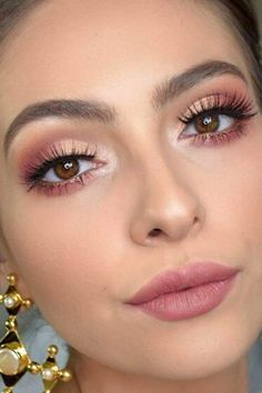 Pink Eye Makeup, Pink Eye, Smink Inspiration, Eye Makeup Steps, Makeup Eye Looks