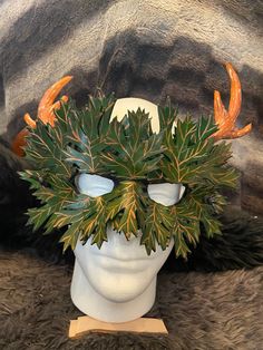 Embrace your primal desires and delve deep into the mystery of the forest with this handmade leather mask.  Whether for cosplay, LARP, or ritual use, this mask will help you embody the spirit of of the woods. Garden Outfit, Costume Masks, Leather Mask, Gardening Outfit, Star Lord, Costume Mask, Enchanted Garden, Leather Cuffs, Custom Leather