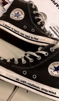 Sirius Black Converse, Words On Converse, Converse With Writing On Them, Quotes On Converse, Black Converse Designs, Doodling On Shoes, Things To Write On Your Converse