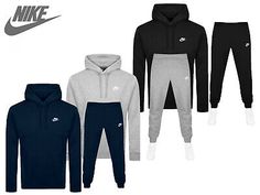 Great Shopping Mens Nike Club Logo Tracksuit Hoodie and Jogging Bottoms Set Black Navy or Grey, Men clothing Winter Jogging Fleece Hoodie, Winter Fleece Hoodie For Jogging, Winter Jogging Hoodie Activewear, Winter Sportswear Sweats For Jogging, Winter Sweats With Drawstring Hood For Jogging, Winter Jogging Activewear With Drawstring Hood, Winter Tracksuit With Drawstring Hood For Jogging, Sporty Hooded Winter Tracksuit, Hooded Hoodie For Jogging In Fall