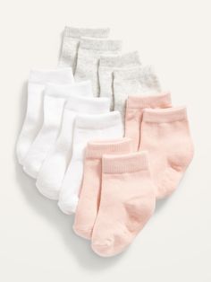 This 6-pack of socks is totally comfy & unisex, too.  Wearable & shareable for her, for him, for them.  Rib-knit cuffs.  Soft-knit fabric, with comfortable stretch.  Notched seams at toe and heel for added comfort.  Textured logo at soles. Machine wa Newborn Girl Clothes, Doll Nursery, Baby Doll Nursery, Neutrogena Makeup, Smoothie Healthy, Grace Elizabeth, Boys Socks, Toddler Accessories