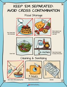 a poster with instructions on how to prepare food