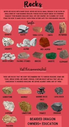 rocks and their names are shown in this graphic diagram, which shows the different types of rocks