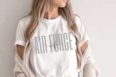 Air Force Graduation Outfit, Air Force Graduation, Air Force Wife, Air Force Women, Airforce Wife, Air Force Shirt, Deployment Gifts, Cricut Shirts, Png Shirt