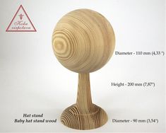 a wooden object is shown with measurements for it