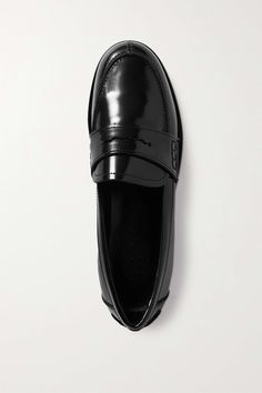 Patent Leather Loafers, Black Patent Leather, Leather Loafers, Net A Porter, Loafer Shoes, Women Collection, Loafer Flats, Patent Leather, Luxury Design