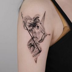 Antheia Goddess Tattoo, Greek Goddess Tattoo, Nike Tattoo, Mermaid Sleeve Tattoos, Archer Tattoo, Thigh Piece Tattoos, Mujeres Tattoo