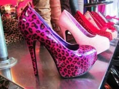 Well hello Pink High Heel Shoes, Cheetah Heels, Pink Cheetah Print, Catty Noir, Under Your Spell, Leopard Shoes, Pink Cheetah