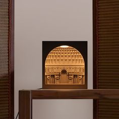 an image of a golden dome in the middle of a room