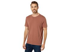 Madewell Garment-Dyed Allday Crew Neck Tee - Men's Clothing : Antique Plum : With sleeves that hit at just the right spot on the biceps, the Madewell Garment-Dyed Allday Crew Neck Tee nails the not-too-big, not-too-tight aesthetic. Made of ringspun cotton jersey, this garment-dyed crewneck feels perfect for any outing. Available in four color options. Short sleeve crewneck with a straight hemline. 100% cotton. Machine wash, tumble dry. Made in Peru. Measurements: Length: 30 in Sleeve Length: 10 Crew Neck Organic Cotton Washed Tops, Washed Organic Cotton Crew Neck Top, Organic Cotton Washed Crew Neck Top, Crew Neck Tee, Mens Tees, White Undershirt, Men's Clothing, Peru, Madewell