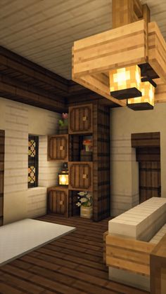 Decorating Minecraft House, Cute Minecraft Cabin Ideas, Hobbit Home Minecraft Interior, Minecraft House Interior Cottagecore, Cute Minecraft Builds Survival, Minecraft Under Stairs Ideas, Cute Minecraft Fireplace, Minecraft Kitchen Vanilla, House Decorations Minecraft