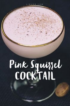 Pink Squirrel, Yummy Cocktails, Recipes Drinks, Pretty Cocktails, Pink Cocktail, Brunch Cocktails, Fancy Drinks, Easy Cocktails