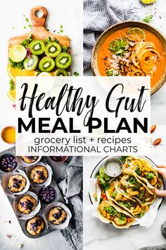 Free Healthy Meal Plans, Gut Healthy Foods, Low Fodmap Foods, Healthy Gut Diet, Eat Natural, Healthy Gut Recipes, Fodmap Foods, Healthy Meal Plan