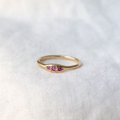 Trio Ring Ruby-MM Fine Rings-Marisa Mason Gold Rings With Stones, Gold Ring With Stone, Trio Ring, Ruby Rings, Ring Ruby, Jewels Rings, Jewelry Lookbook, Head Over Heels, Pretty Rings