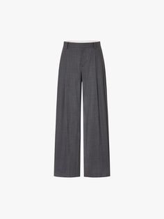 Trousers Aesthetic, Pants Png, Pinstriping Designs, Pinstripe Pants, Grey Trousers, Wool Trousers, Grey Pants, Striped Pants, Grey Stripes