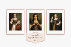 Modern Renaissance Portrait Set of 3 – Fun Vintage Wall Art | Retro set | Instant Download | Humorous and Relatable Decor Hands Portrait, Modern Art Styles, Hand Gestures, Art Ancien, Wall Art Retro, Old World Charm, Old Art, Vintage Wall, Vintage Wall Art