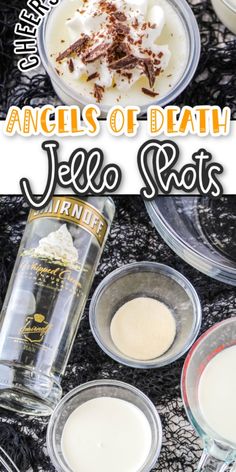 Angel of Death Jello Shots are a heavenly cocktail that goes down dangerously easy! Try it out this Halloween to see how dangerous they are!! #Realhousmoms #shots #jello #drinks #girlsnight #halloween Jello Drinks, Shots Jello, Easy Jello Shots, Shots Vodka, Pudding Shot Recipes, Jello Shooters, Best Jello Shots, Jello Shots Vodka, Jello Pudding Shots