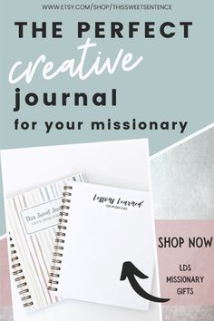 the perfect creative journal for your missionary is now available on etsyle com