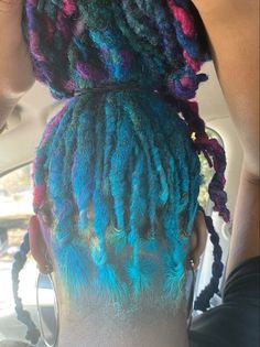 Colored Locs Black Women, Starting Locs, Locs Black Women, Colored Locs, Dreadlocks Hair Care, Two Strand Twists, Curly Crochet Hair Styles, Bold Hair Color, Beautiful Dreadlocks