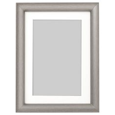 a gray and white frame with a light grey border on the bottom, against a white background