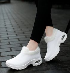 Possible Women's Fur Walking Shoes Sock Sneakers | Ultrasellershoes.com – Ultra Seller Shoes Comfortable Slip-on Sneakers With Round Toe For Walking, Outdoor Slip-on Sneakers With Ortholite Insole And Round Toe, Outdoor Slip-on Sneakers With Arch Support And Round Toe, Winter Low-top Slip-resistant Sneakers, Comfortable Closed Toe Sneakers For Walking, Comfortable Closed-toe Sneakers For Walking, Functional Walking Shoes With Round Toe And White Sole, Functional Walking Shoes With White Sole And Round Toe, Comfortable Slip-on Winter Sneakers