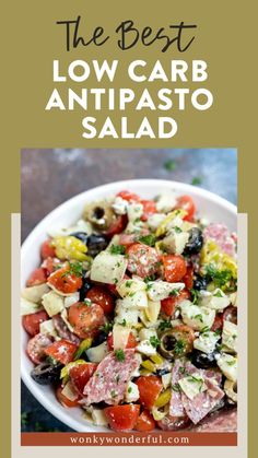 the best low carb antipasto salad