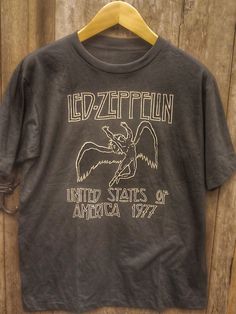 Led Zeppelin 100% Cotton New Vintage Band T Shirt - Vintage Band Shirts Led Zeppelin Vintage, Types Of Cotton Fabric, Vintage Band Shirts, Led Zeppelin T Shirt, Led Zeppelin Shirt, Vintage Band T Shirts, Shirt Wrinkles, Rock Band Tees, Grunge Band