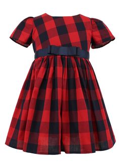 Cap sleeve plaid red and navy dress with a bow at the waist. Dress is fully lined with back zipper closure. Color: Red/Navy Imported Hand-wash with cold water, Line Dry Popatu Style: SPB-11949 Reviews Be the first to review this item Dress With A Bow, Big Girl Dresses, Checked Dress, Twirly Skirt, Check Dress, Navy Dress, Plaid Dress, Waist Dress, Curator Style