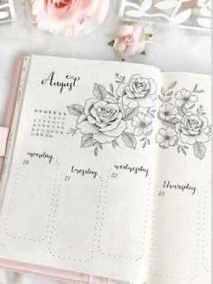 Rose Setup, Bullet Journal Titles, Bullet Journal Tracker