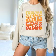 Cozy Fit Graphic Print Tops For Fall, Cozy Graphic Print Tops For Fall, Cute Fall Sweater, Shirt Knot, Cute Sweaters For Fall, Thanksgiving Sweatshirt, Coffee Sweatshirt, Sweatshirt Cute, Fall Sweater