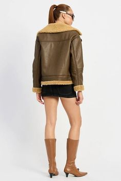 Women's Emory Park Shearling Moto Jacket | us.meeeshop Fall Shearling Biker Jacket With Faux Fur Lining, Casual Shearling Leather Jacket For Fall, Fall Biker Jacket With Faux Fur Lining And Shearling, Fall Sheepskin Biker Jacket With Faux Fur Trim, Shearling Leather Jacket With Faux Fur Lining For Fall, Shearling Biker Jacket With Faux Fur Lining, Fall Shearling Leather Jacket With Faux Fur Lining, Fall Shearling Leather Jacket With Faux Fur Trim, Leather Shearling Jacket