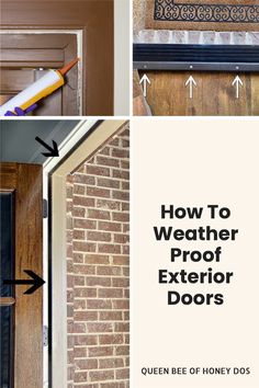 how to weather proof exterior doors