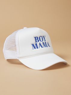 Channel your inner mom boss with this stylish and fun &quot;Boy Mama&quot; trucker hat. The soft and comfortable fabric, adjustable strap, and classic design make it the perfect accessory for any mom on the go. Mom On The Go, Boy Mama, Bow Boots, Baseball Trucker Hat, Mom Boss, Altar'd State, Trucker Hats, The Go, Classic Design