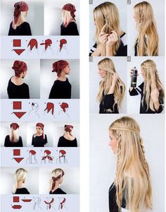 Halloween Hair Styles, Free Hair Styles, Hairstyles For Thick Wavy Hair, Carnaval Diy, Pirate Costume Diy, Carnaval Outfit, Hair Styles Ideas