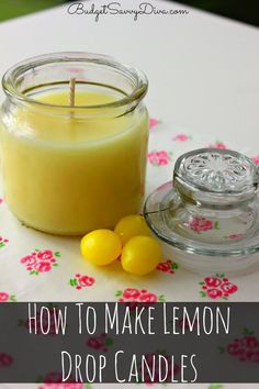 how to make lemon drop candles