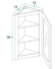 an image of a cabinet with measurements for the door and shelf space on it's side