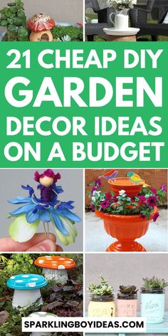 Transform your outdoor space into a beautiful and functional oasis with these DIY garden ideas! These DIY garden projects are perfect for anyone who loves to garden. From garden design and decoration to garden landscaping and garden makeovers, you'll find inspiration for everything. Enhance your outdoor space with beautiful garden lighting, a vertical garden, or a stunning garden walkway. And don't forget about garden fencing, garden retaining walls, and garden raised beds. Recycled Garden Projects, Diy Garden Decor Projects, Garden Diy On A Budget, Diy Garden Ideas, Homemade Garden, Upcycled Garden, Garden Pathways