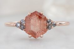 Design Your Own Custom Sunstone Engagement Ring Oregon Sun Stone Ring, Alexis Russell Jewelry, Sunstone Engagement Ring, Ivy Ring, Alexis Russell, Sunstone Ring, Paris Engagement, Sunstone Jewelry, Custom Diamond Rings